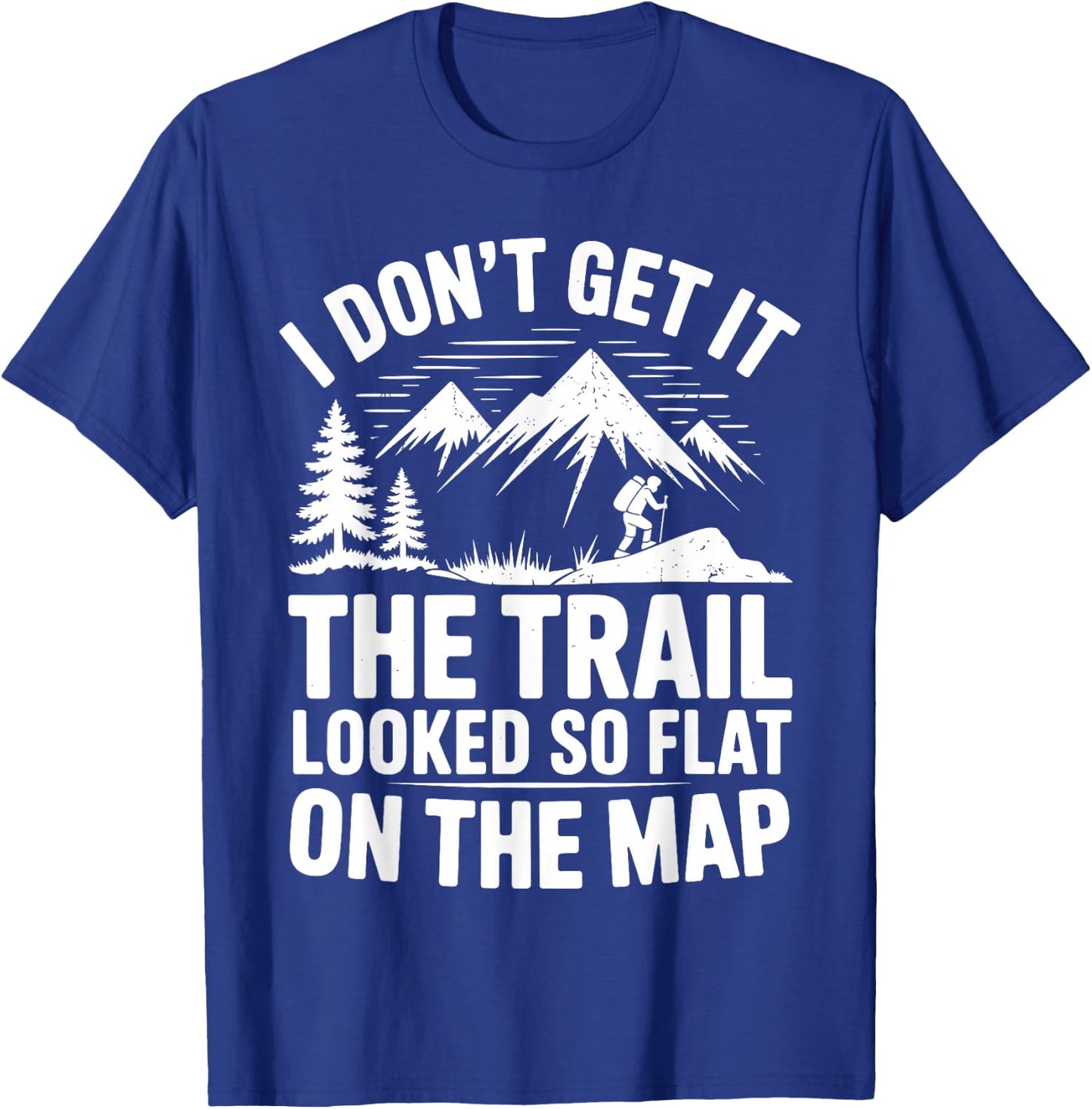 Best Hiking Art Women Outdoor Hike Gear Hiker Hiking T-Shirt - T-Shirt | Royal