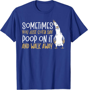 Cockatiel Parakeet Parrot Owner Bird Lover Funny Cockatiel T-Shirt - T-Shirt | Royal