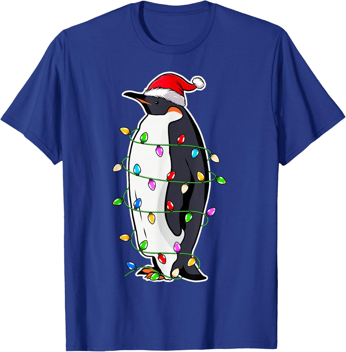 Penguin Wearing Santa Hat Xmas - Penguin Lover Christmas T-Shirt - T-Shirt | Royal