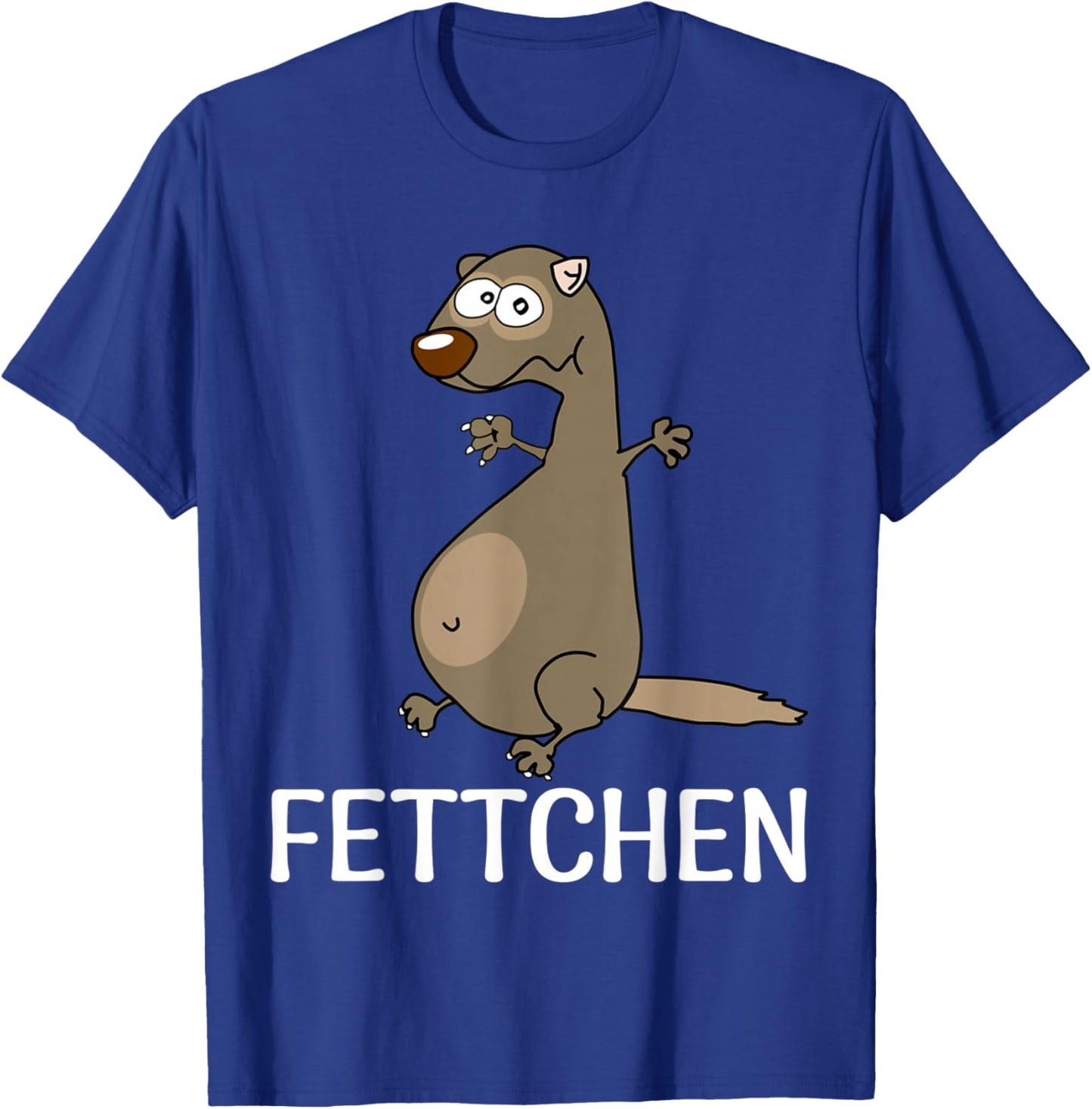 with German Text "Fettchen" [German Language], black T-Shirt - T-Shirt | Royal