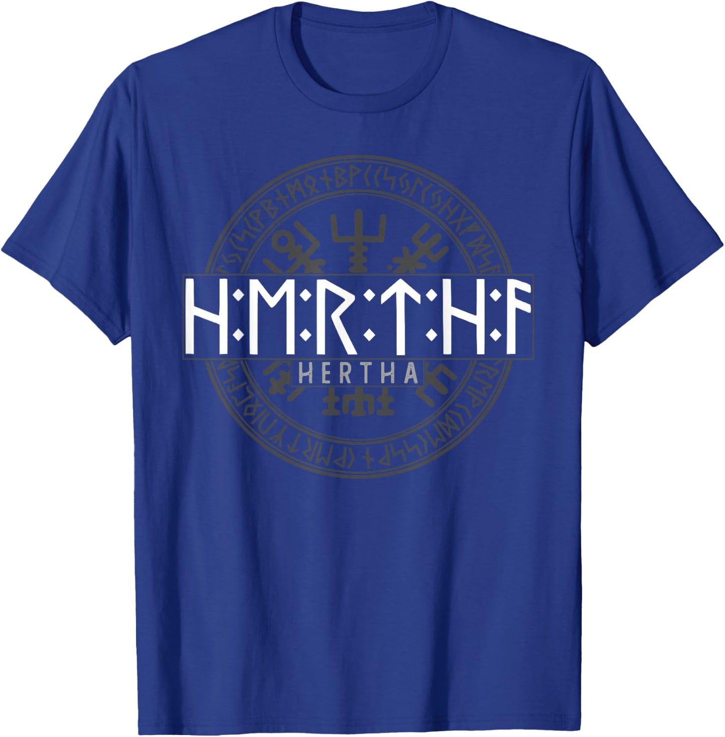 Hertha in Futhark Runes Viking , black T-Shirt - T-Shirt | Royal