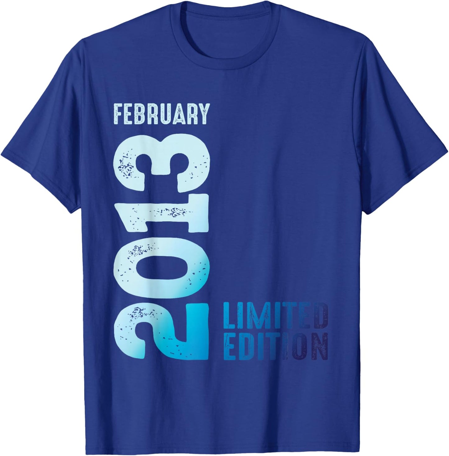 Limited Edition 2013 February 2013 , Black, S T-Shirt - T-Shirt | Royal