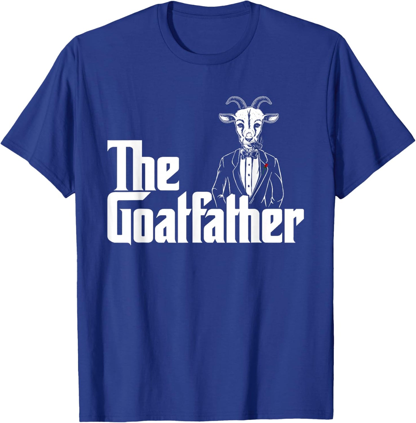The Goatfather - Goat Lover Veterinarian Farmer Rancher Farm T-Shirt - T-Shirt | Royal