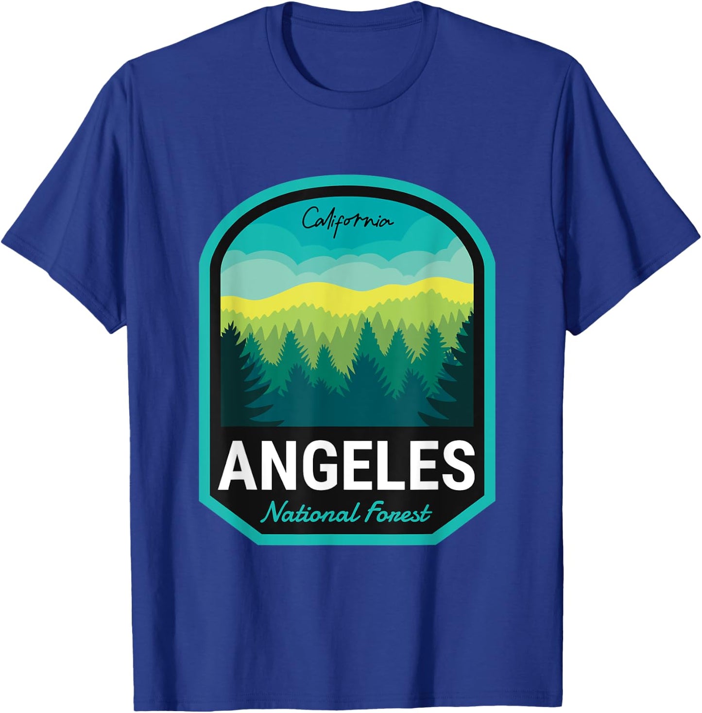 Angeles National Forest CA T-Shirt - T-Shirt | Royal
