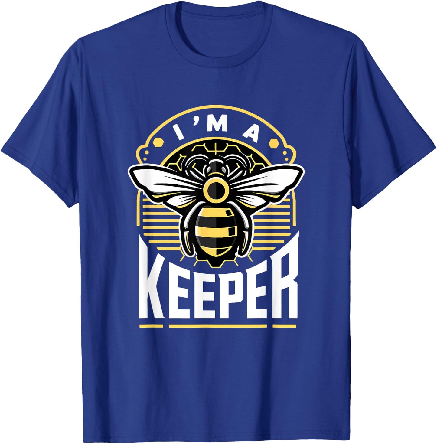 I Am A Keeper Beekeeper Beekeeping Hive Cute Bees Retro T-Shirt - T-Shirt | Royal
