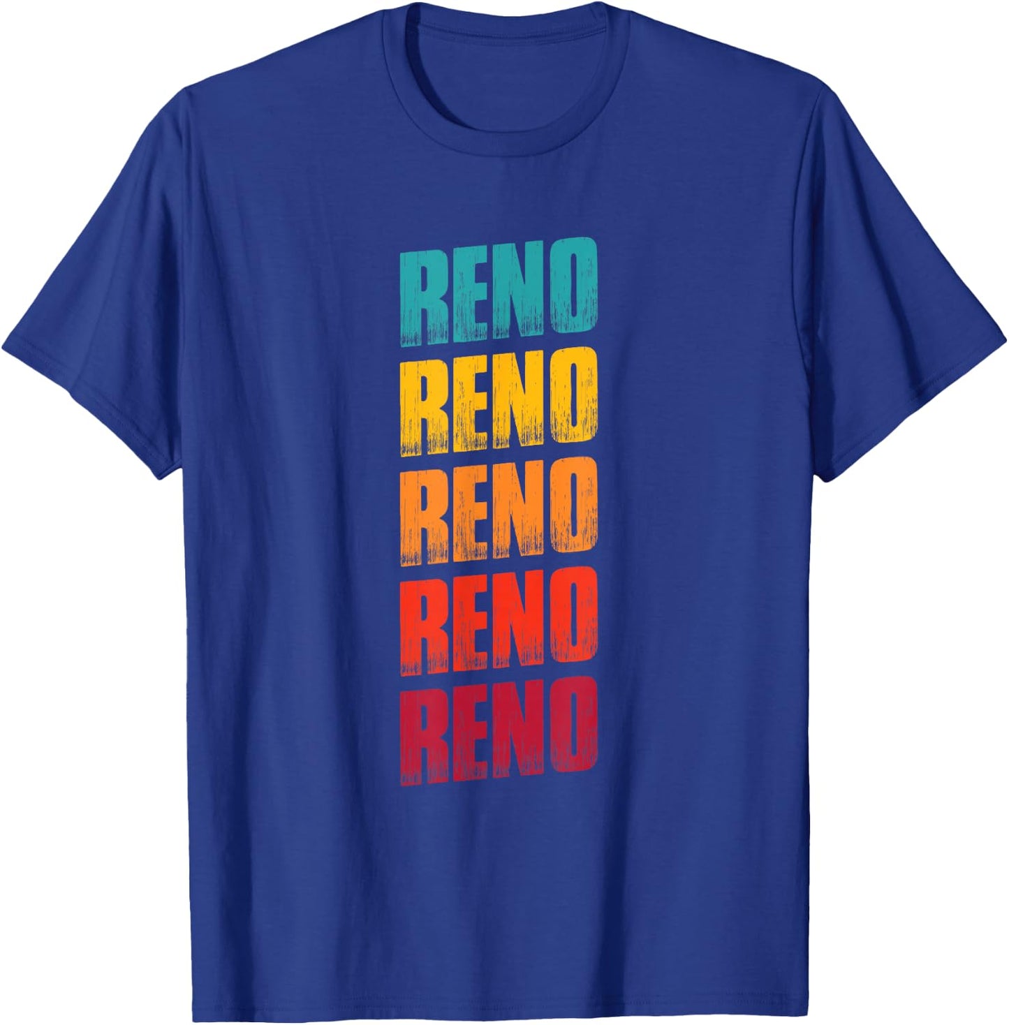 Reno Nevada Souvenir - Retro Vintage Reno T-Shirt - T-Shirt | Royal