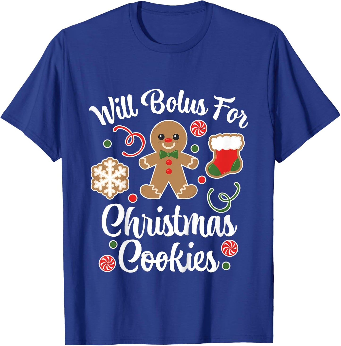 Kids Type 1 Diabetes Awareness Bolus For Christmas Cookies Youth T-Shirt - T-Shirt | Royal