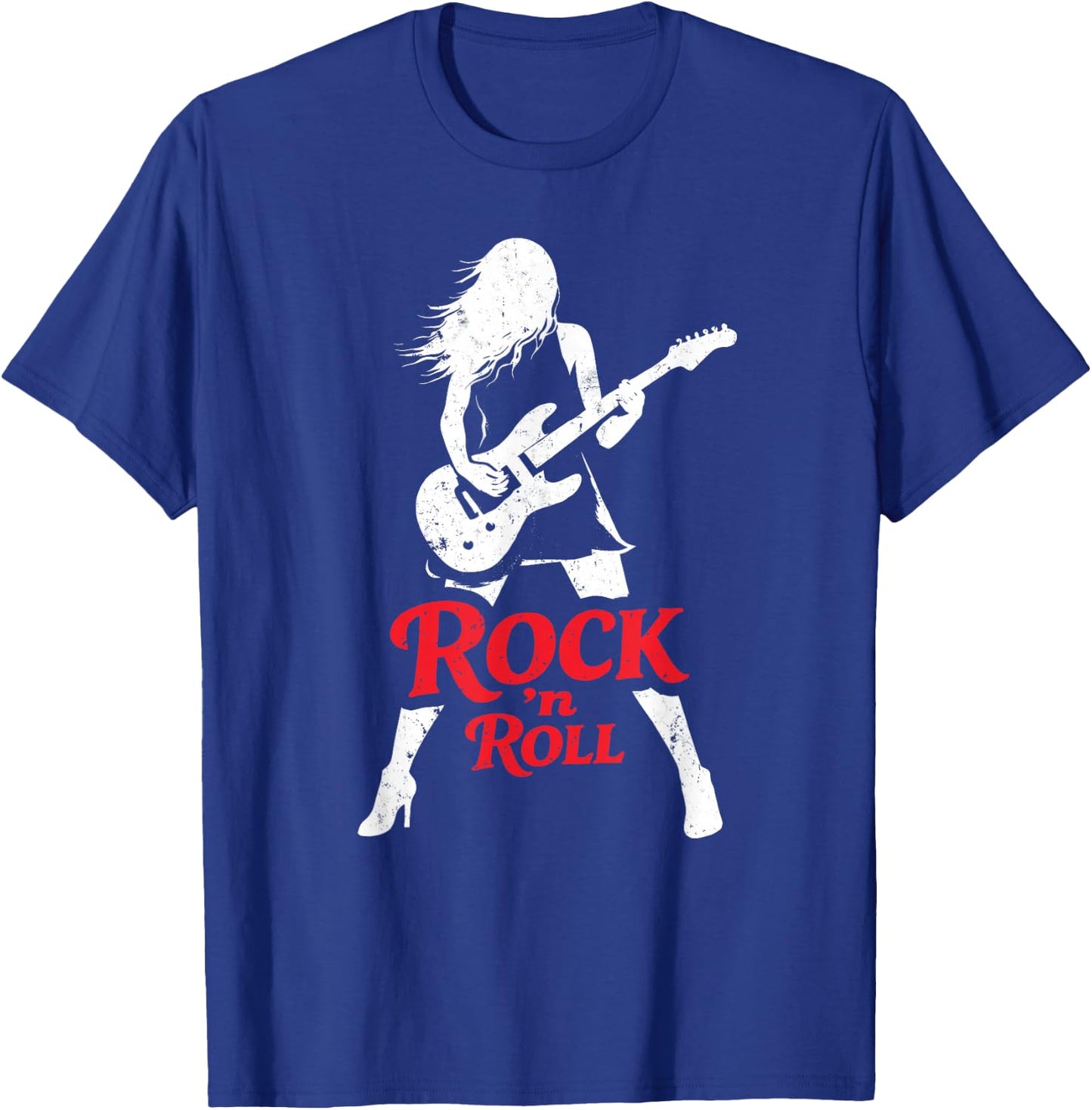 Rock'n Roll Girl Guitar T-Shirt - T-Shirt | Royal