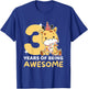 Giraffe For 3rd Birthday For Children Three Years Old T-Shirt - T-Shirt | Royal