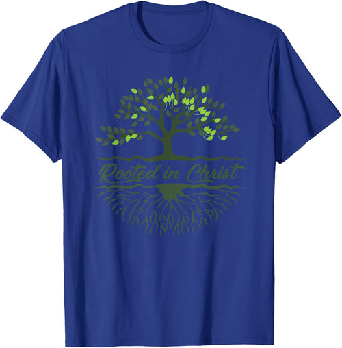 Rooted In Christ Women's or Men's Christian Tree Roots