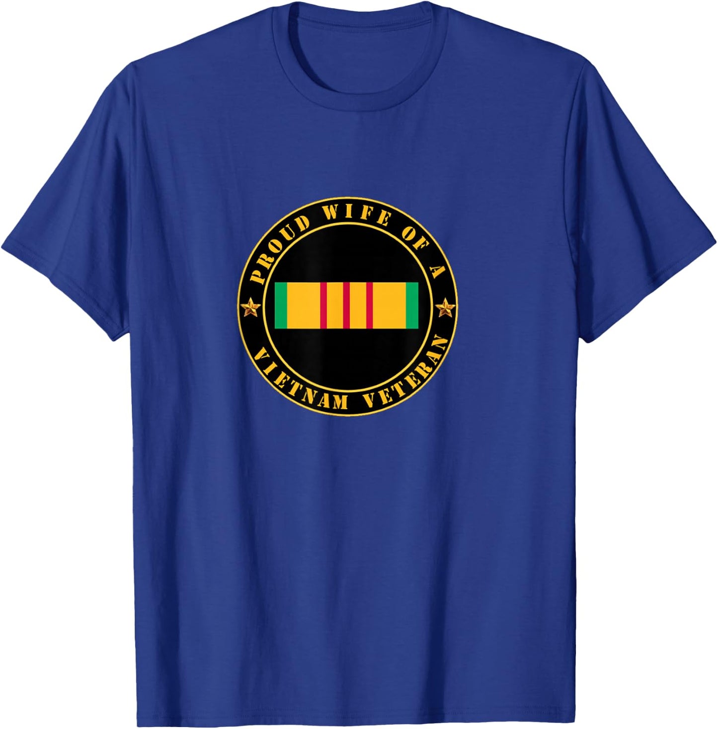 Proud Wife of a Vietnam Veteran orange agent dd214 veterans T-Shirt - T-Shirt | Royal