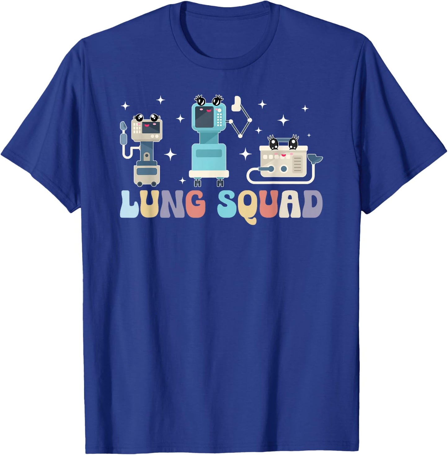 Lung Squad Respiratory Therapist Team RT Respiratory Therapy T-Shirt - T-Shirt | Royal