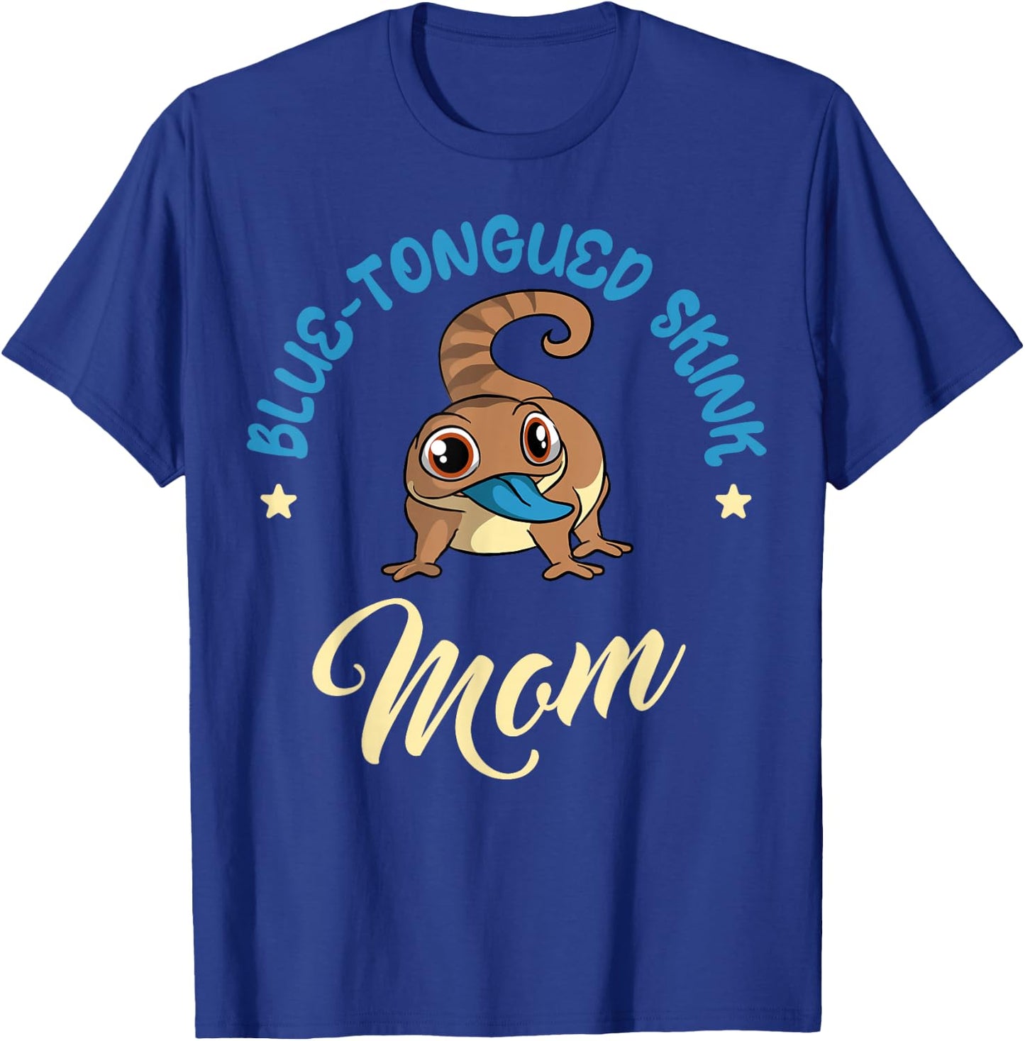 Blue-Tongued Skink Mom Sleepy Lizard Reptile Mother's Day T-Shirt - T-Shirt | Royal