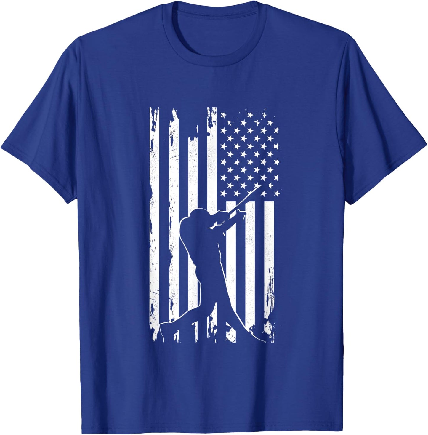 American Flag Baseball Apparel - Baseball T-Shirt - T-Shirt | Royal