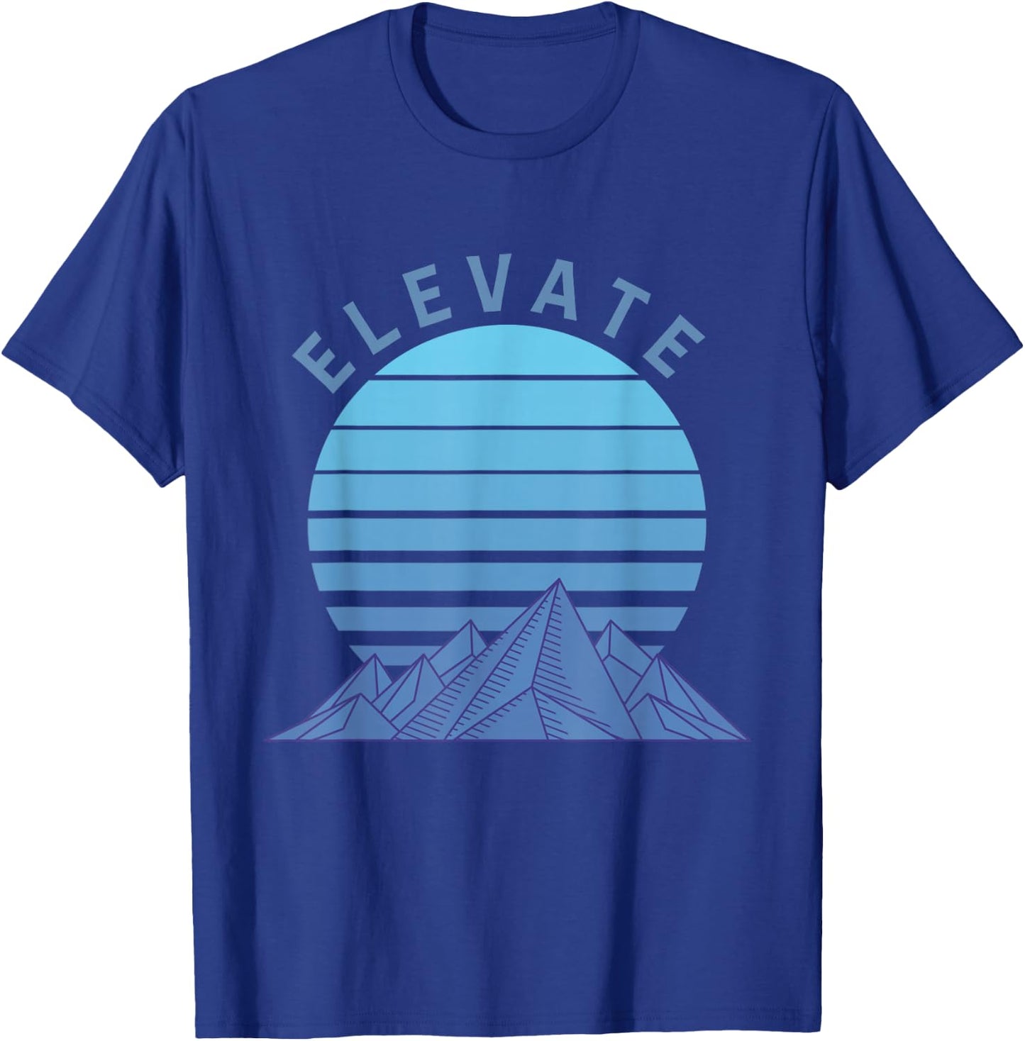 Elevate Blue , black T-Shirt - T-Shirt | Royal