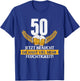 Funny Joke Skin Moisture 50 Years Birthday , black T-Shirt - T-Shirt | Royal