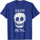 Death Metal Skull | Deathcore Metalcore Funny Heavy Metal T-Shirt - T-Shirt | Royal
