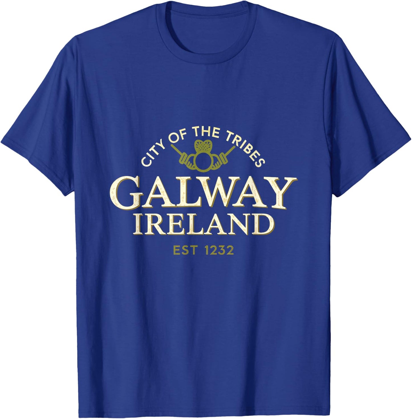 Galway Ireland City of the Tribes Vintage Design T-Shirt - T-Shirt | Royal