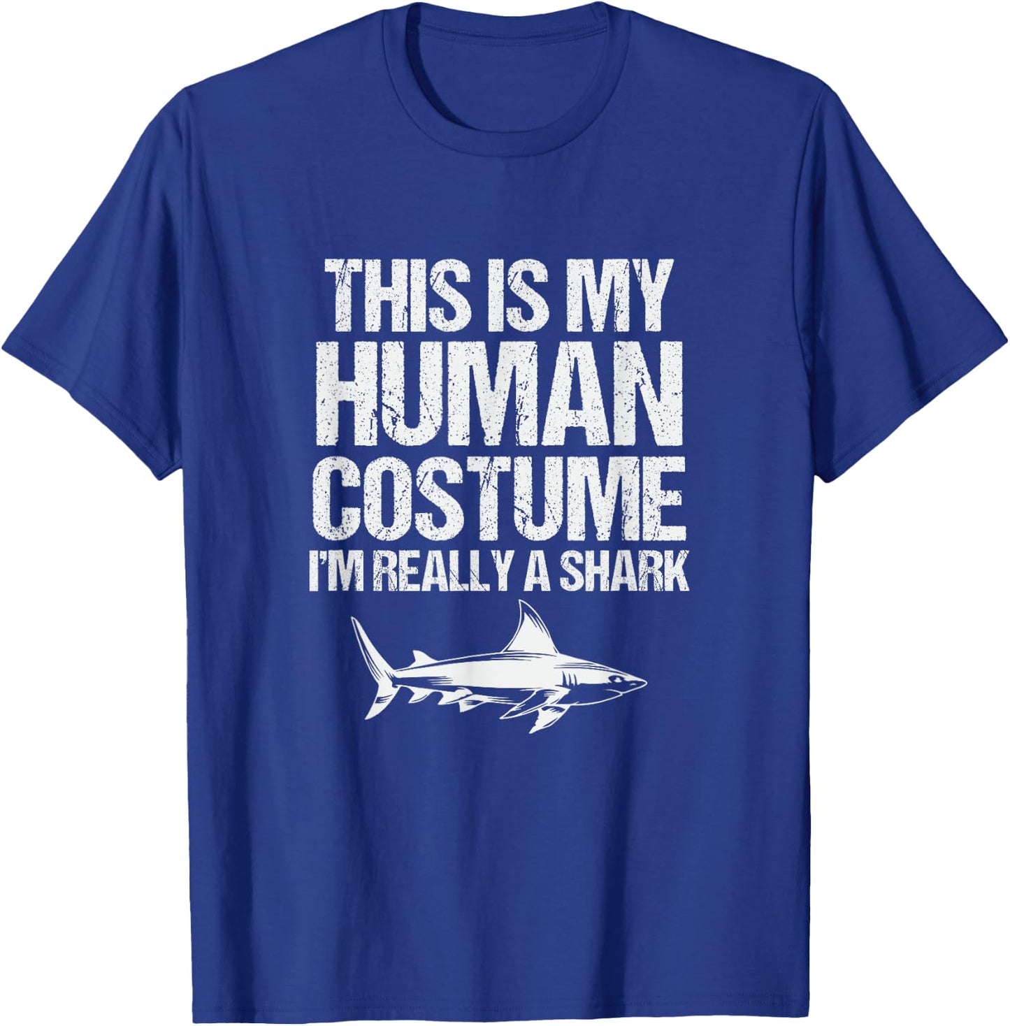 Funny Shark Design , Black, S T-Shirt - T-Shirt | Royal