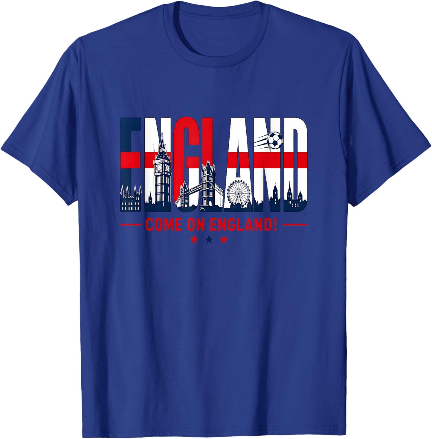 England Soccer Come Again England Football 2026 Fußball T-Shirt - T-Shirt | Royal