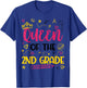 Queen Of 2nd Grade Back To School Second Grade Gifts Girls T-Shirt - T-Shirt | Royal