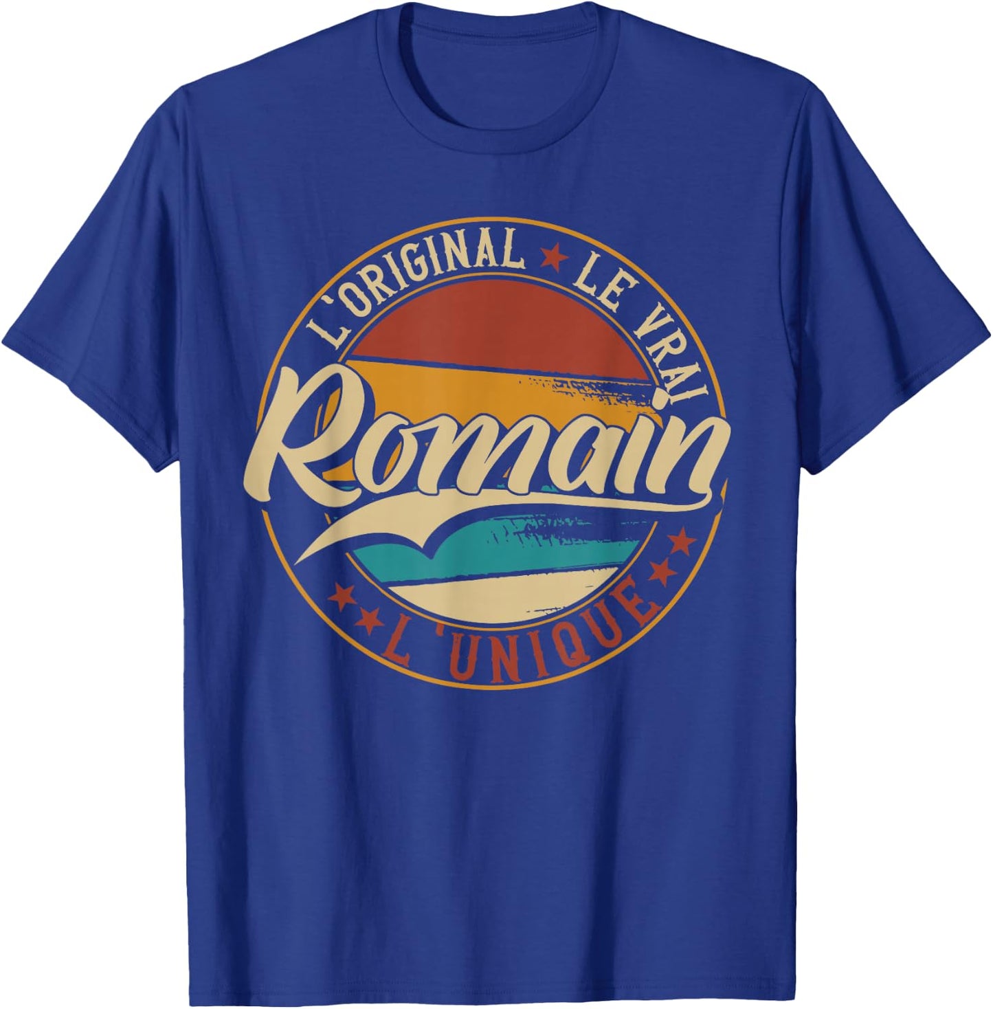 Romain The Original The True The Unique Men & Boys , Black, S T-Shirt - T-Shirt | Royal