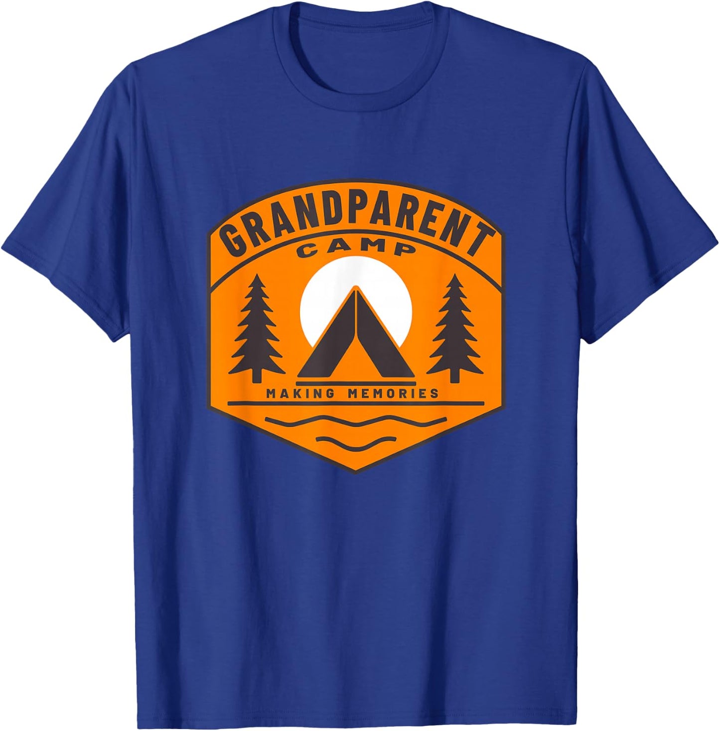 Grandparent Camp Fun Family Cousin Camping Grandchildren T-Shirt - T-Shirt | Royal