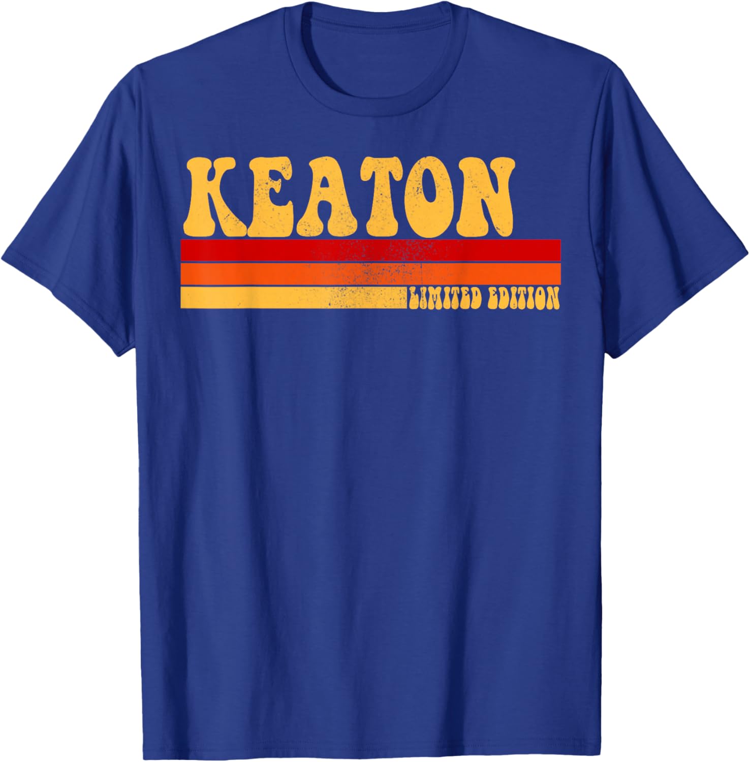 KEATON Name Personalized Idea Men Retro Vintage KEATON T-Shirt - T-Shirt | Royal