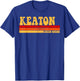 KEATON Name Personalized Idea Men Retro Vintage KEATON T-Shirt - T-Shirt | Royal