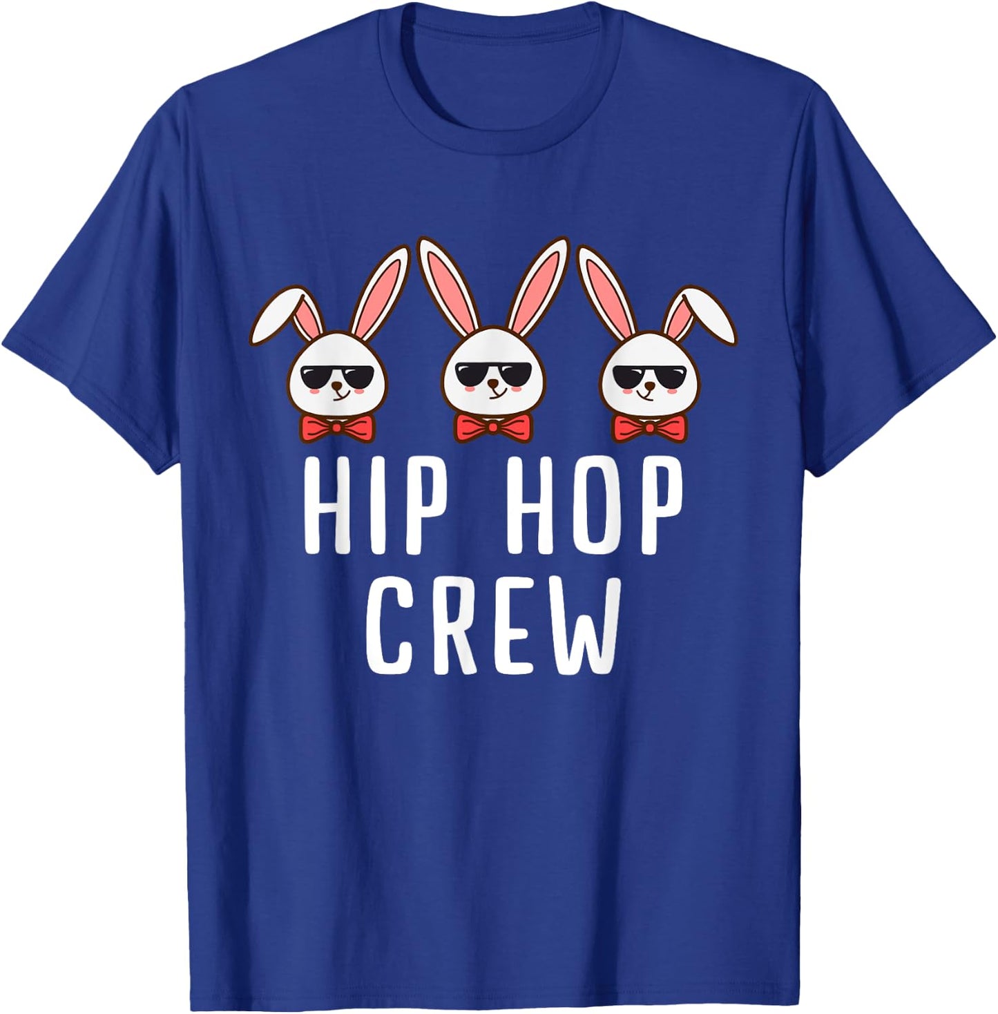 Cool Hip Hop Bunny Crew Easter Egg Gift Men & Women T-Shirt - T-Shirt | Royal