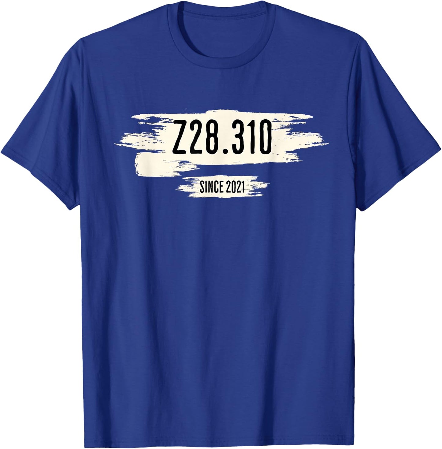 Z28.310 Code auf Pinselstrich T-Shirt - T-Shirt | Royal
