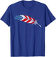 Native American Feather Flag - Indian Pride Veteran July 4th T-Shirt - T-Shirt | Royal