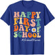 Happy First Day of School Nurse groovy retro back to school T-Shirt - T-Shirt | Royal