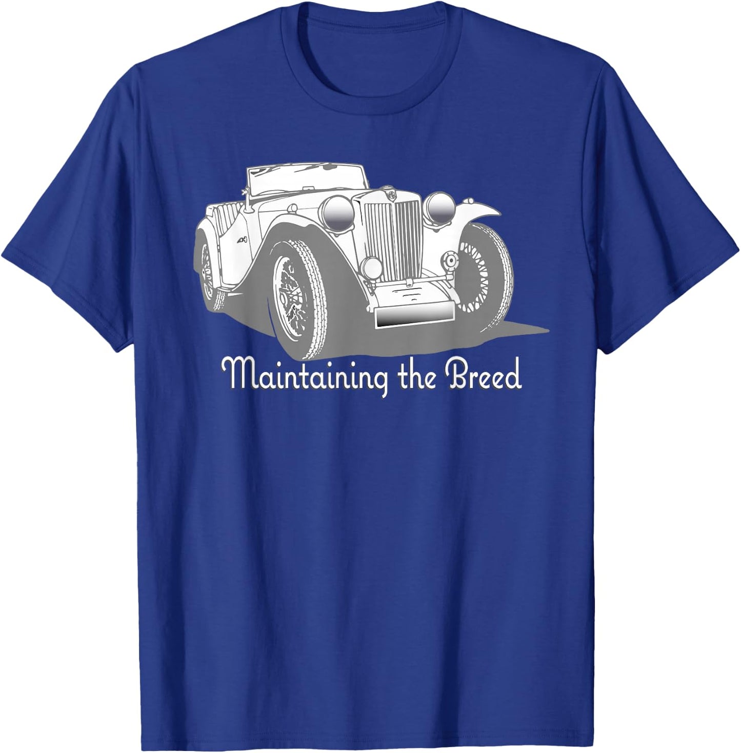 Classic MG TC Roadster T-Shirt - T-Shirt | Royal