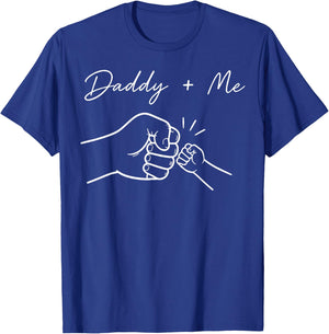 Daddy and Me Best Dad Ever Fist Bump, Father's Day T-Shirt - T-Shirt | Royal