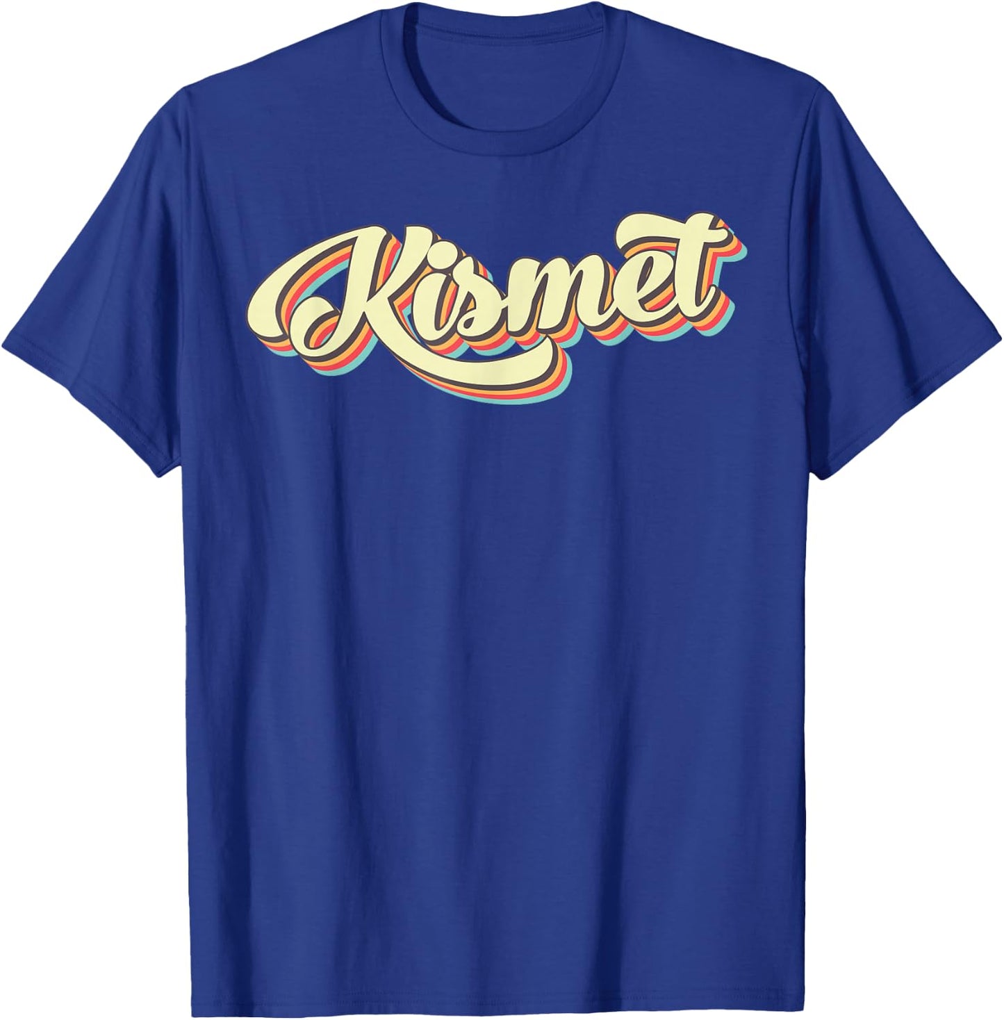 Kismet Retro Art Baseball Font Vintage T-Shirt - T-Shirt | Royal