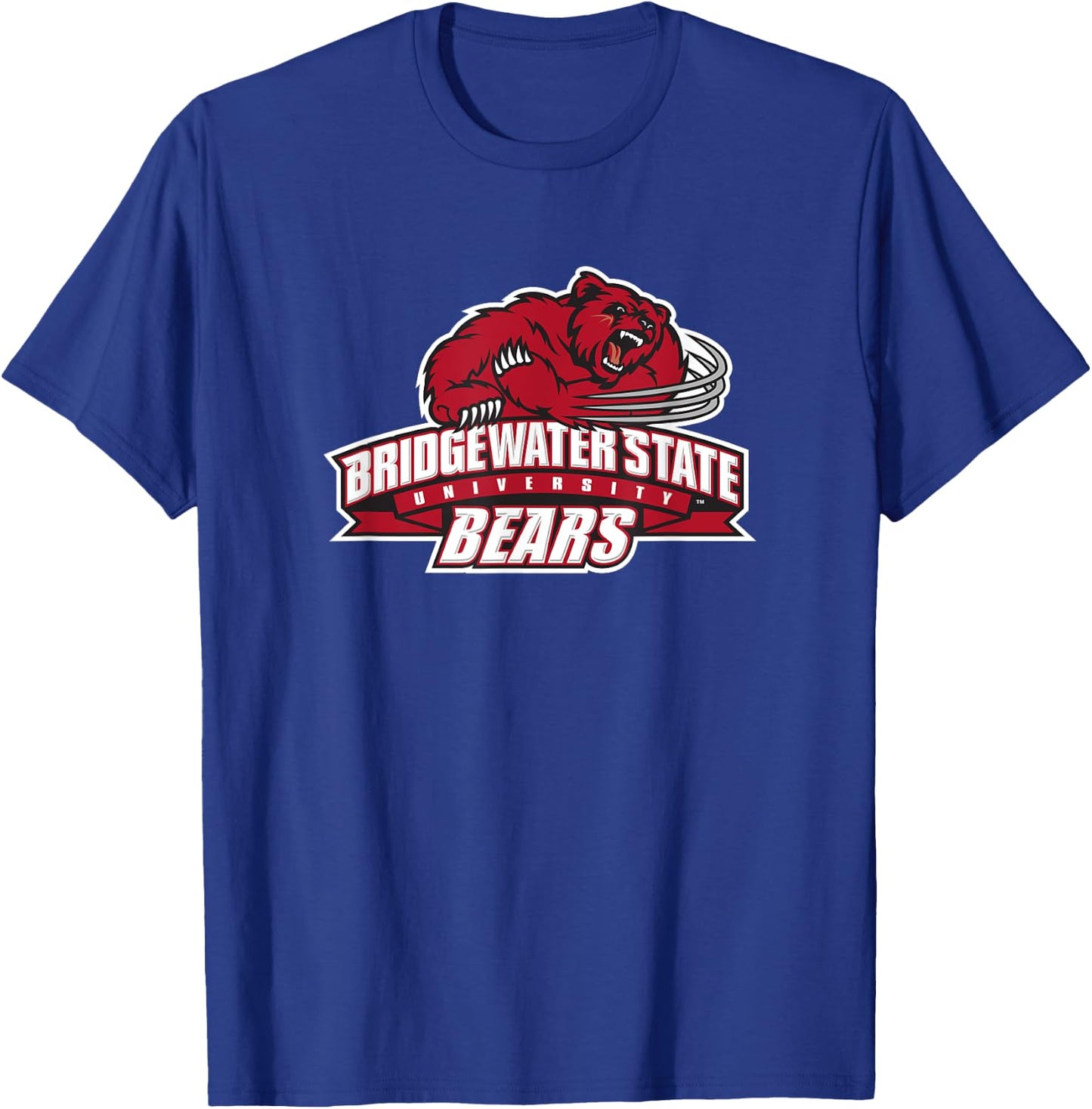 Bridgewater State University BSU Bears Primary Logo T-Shirt - T-Shirt | Royal