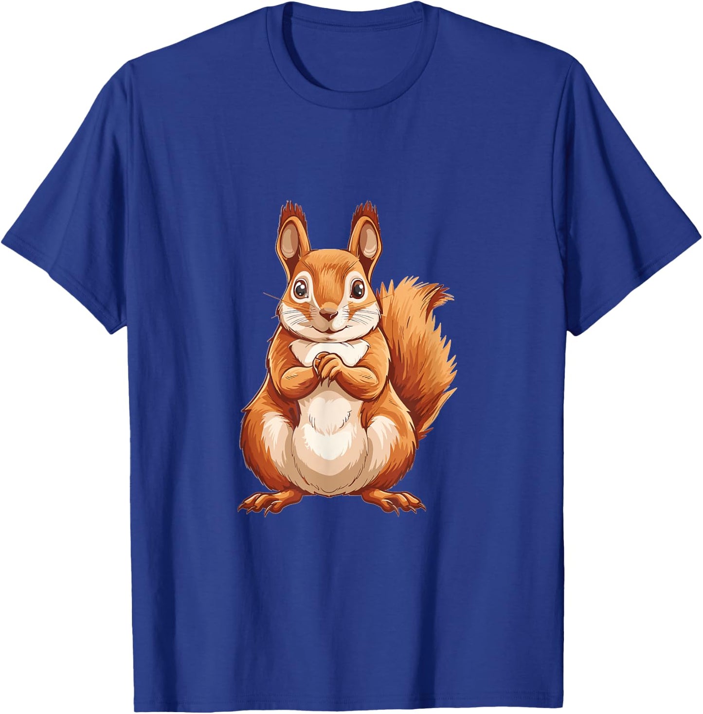 Squirrel Patriotic US Flag Animal Lover Graphic Women Kids Men T-Shirt - T-Shirt | Royal