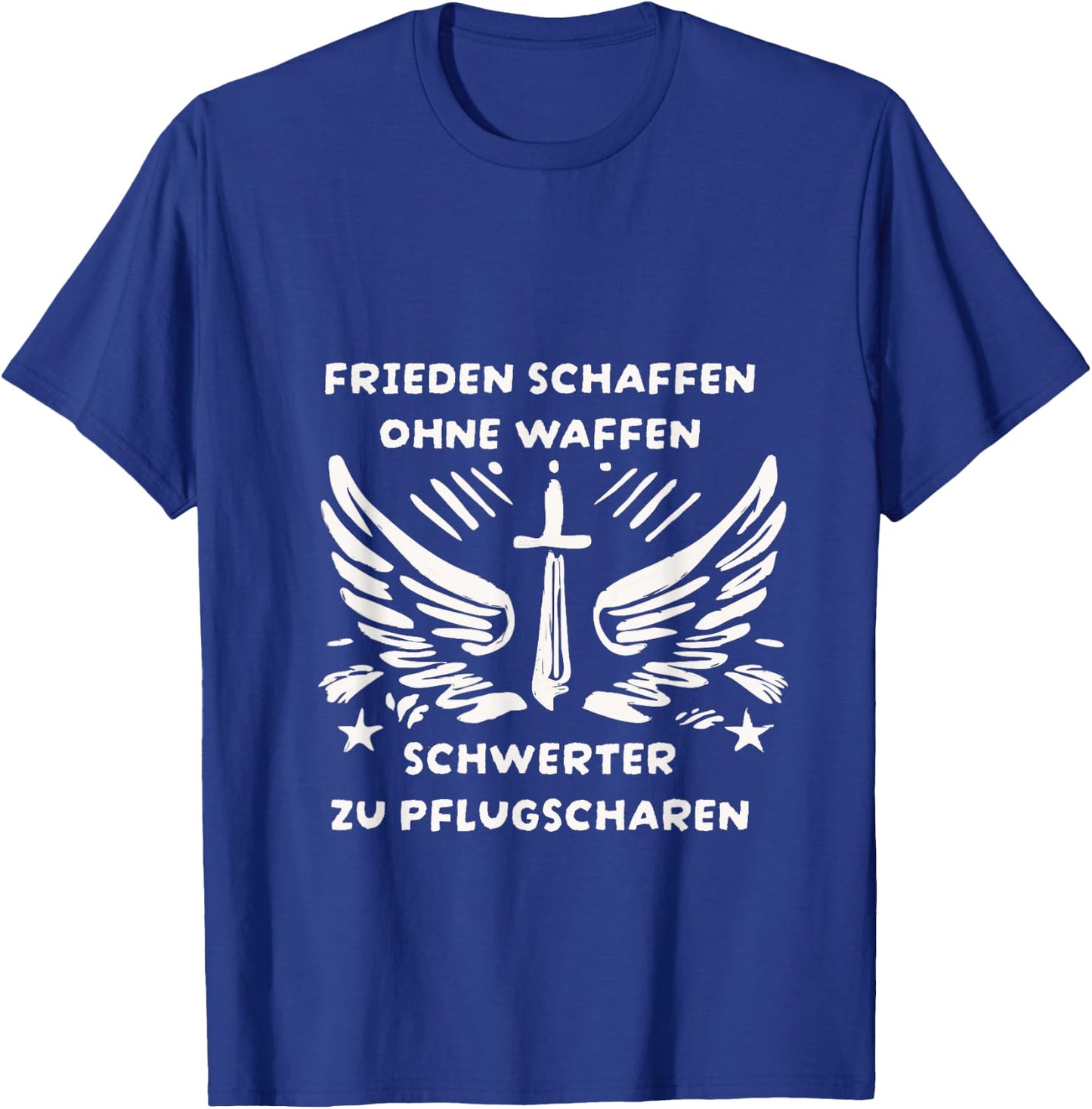 Frieden schaffen ohne Waffen Schwerter zu Pflugscharen T-Shirt - T-Shirt | Royal