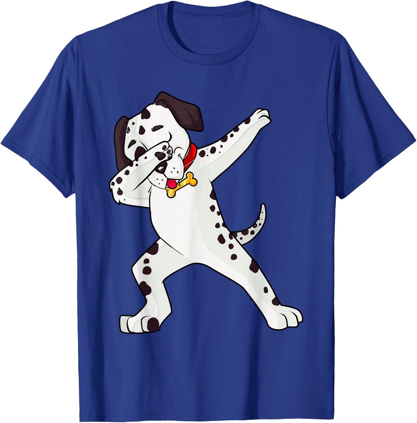 Cool Dabbing Animals Gift Shop Dabbing Dalmatian Dog Puppy -Adults Black Short Sleeve Small T-Shirt - T-Shirt | Royal