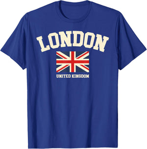 Retro Graphic Souvenir London England UK , Black, S T-Shirt - T-Shirt | Royal