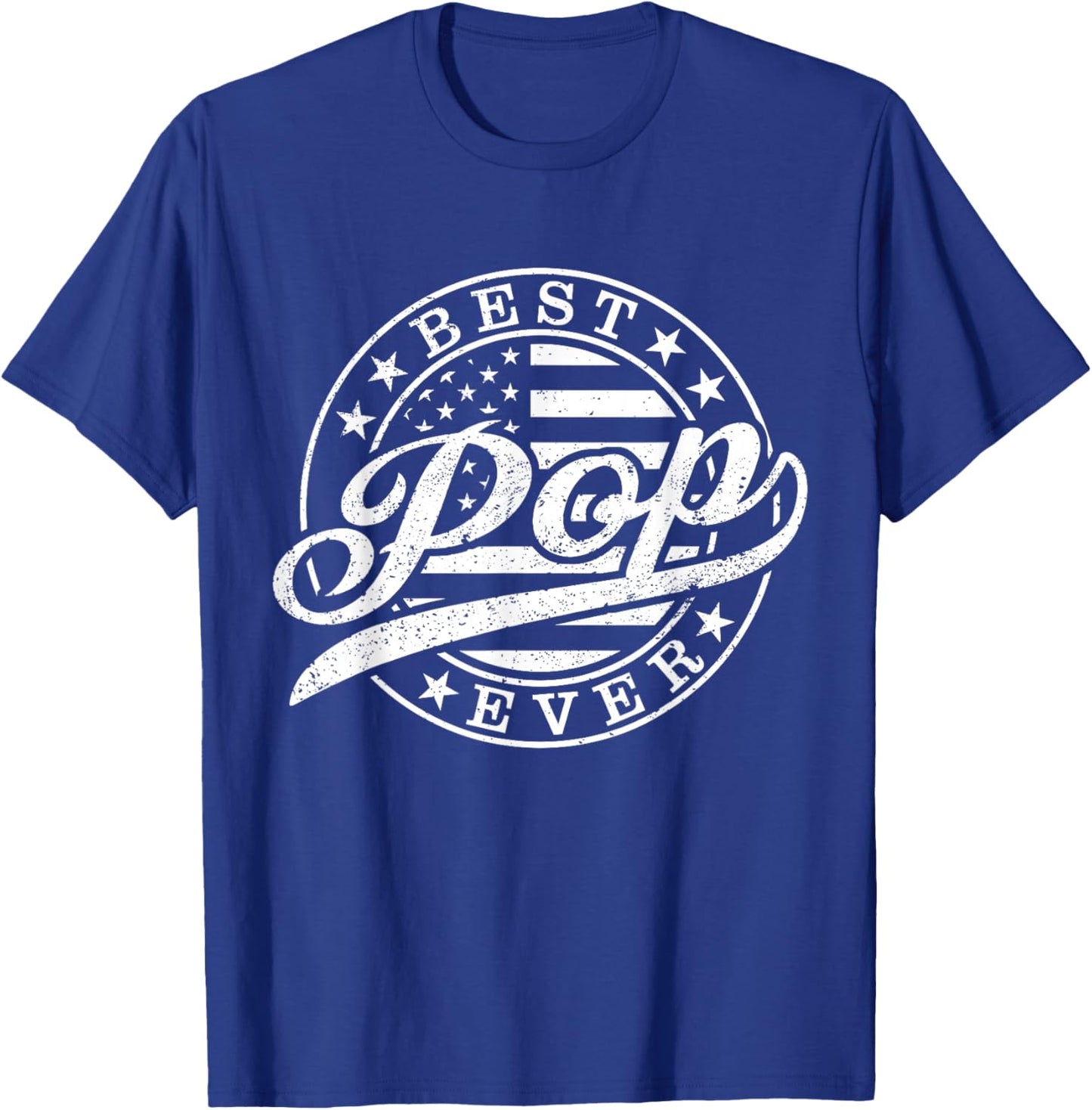 Best Pop Ever American US Flag Funny Grandpa Father's Day T-Shirt - T-Shirt | Royal