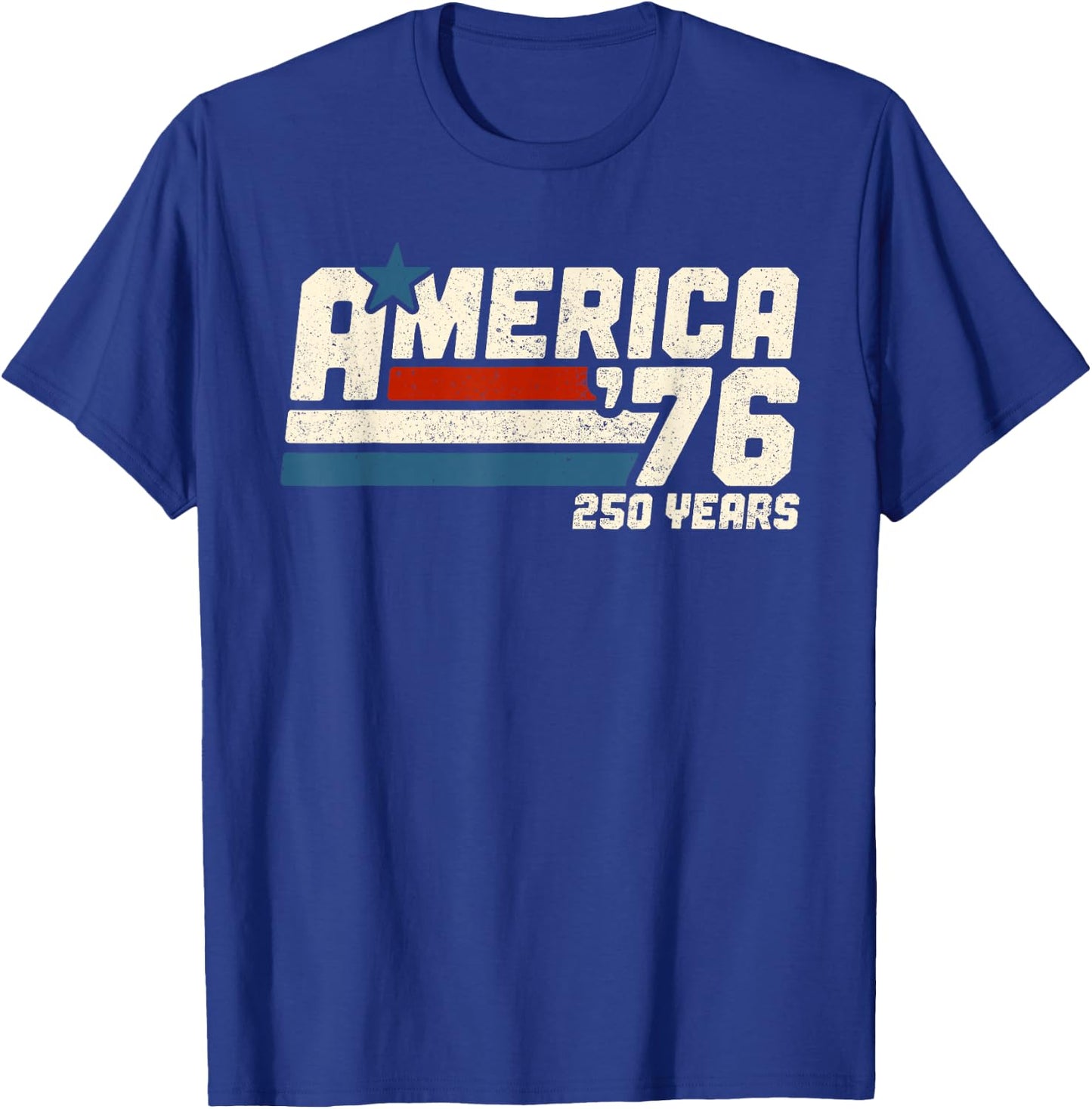 America Retro 250 Years 250th Anniversary USA 1776-2026 T-Shirt - T-Shirt | Royal