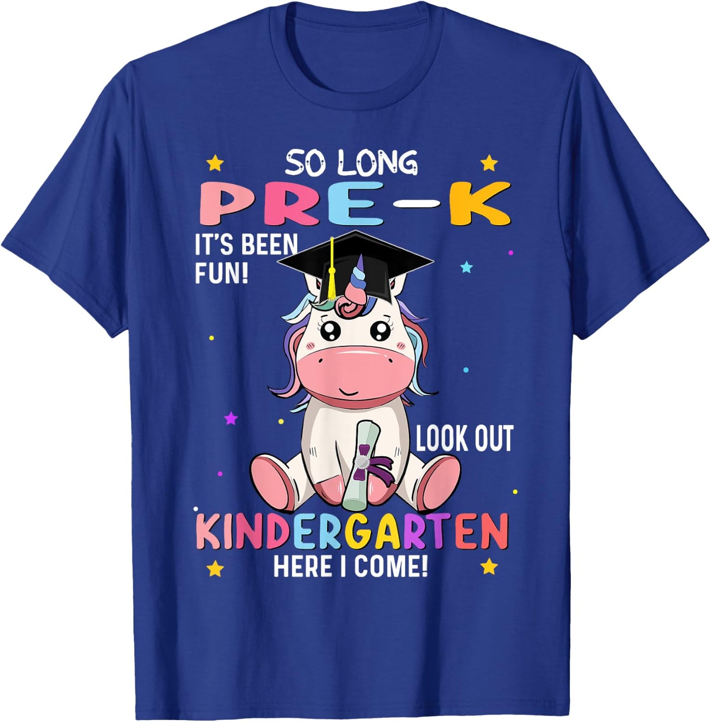So Long pre k graduation 2025 look out Kindergarten girls T-Shirt - T-Shirt | Royal