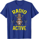 Radio Broadcaster Gift Radioactive Funny DJ Ham Operator T-Shirt - T-Shirt | Royal