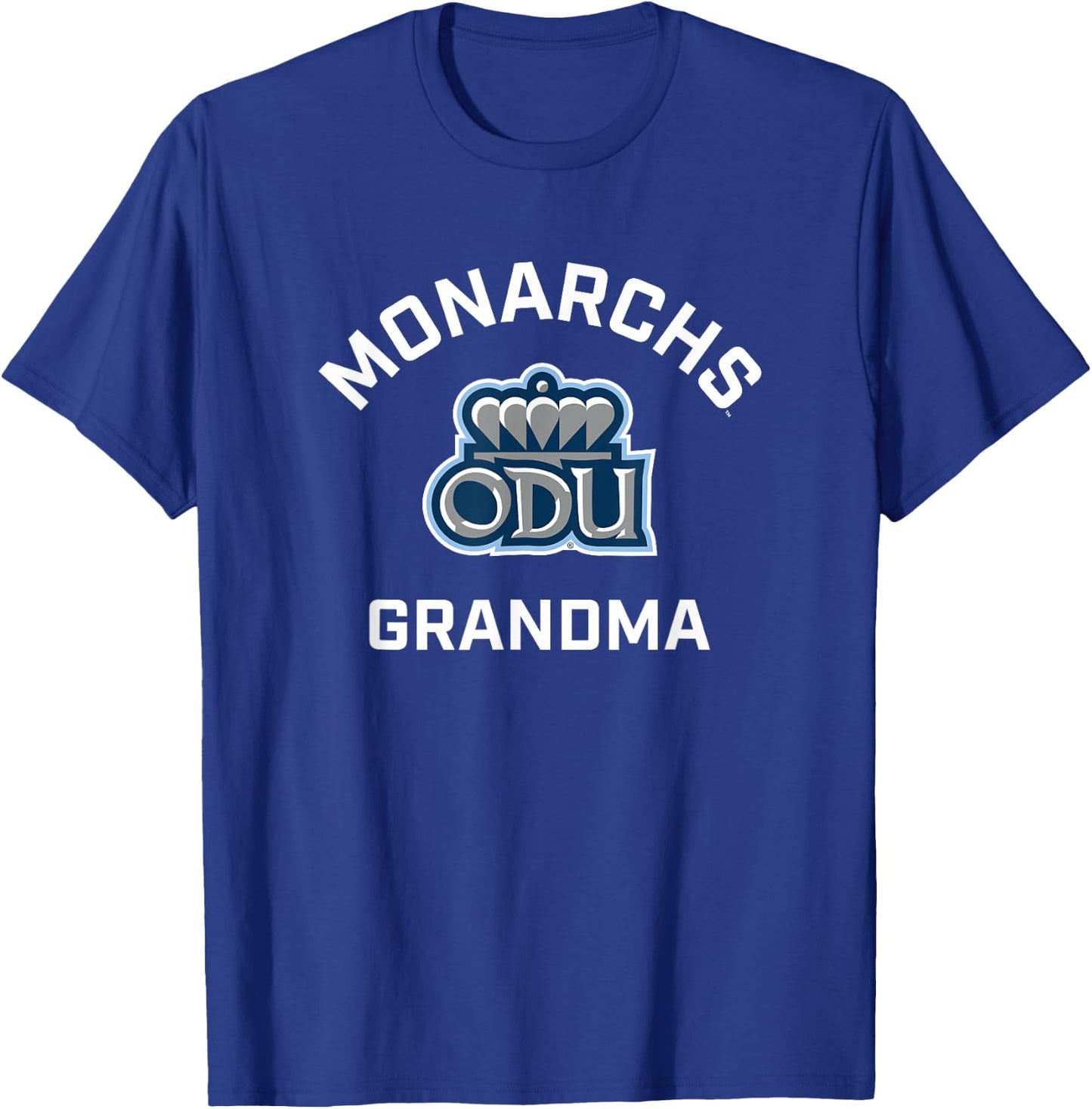 Old Dominion University ODU Monarchs Arched Grandma T-Shirt - T-Shirt | Royal