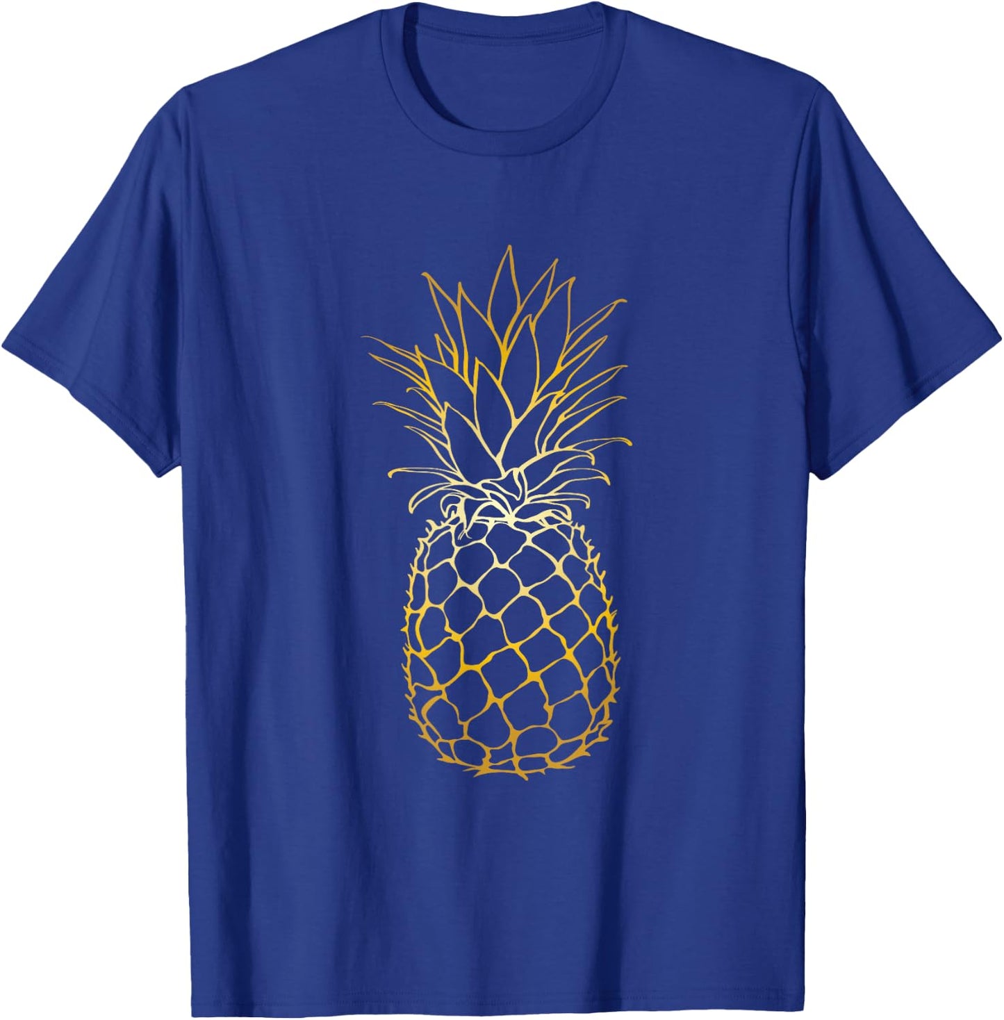 Pineapple Beach Vacation Tropical Fruit Gift T-Shirt - T-Shirt | Royal