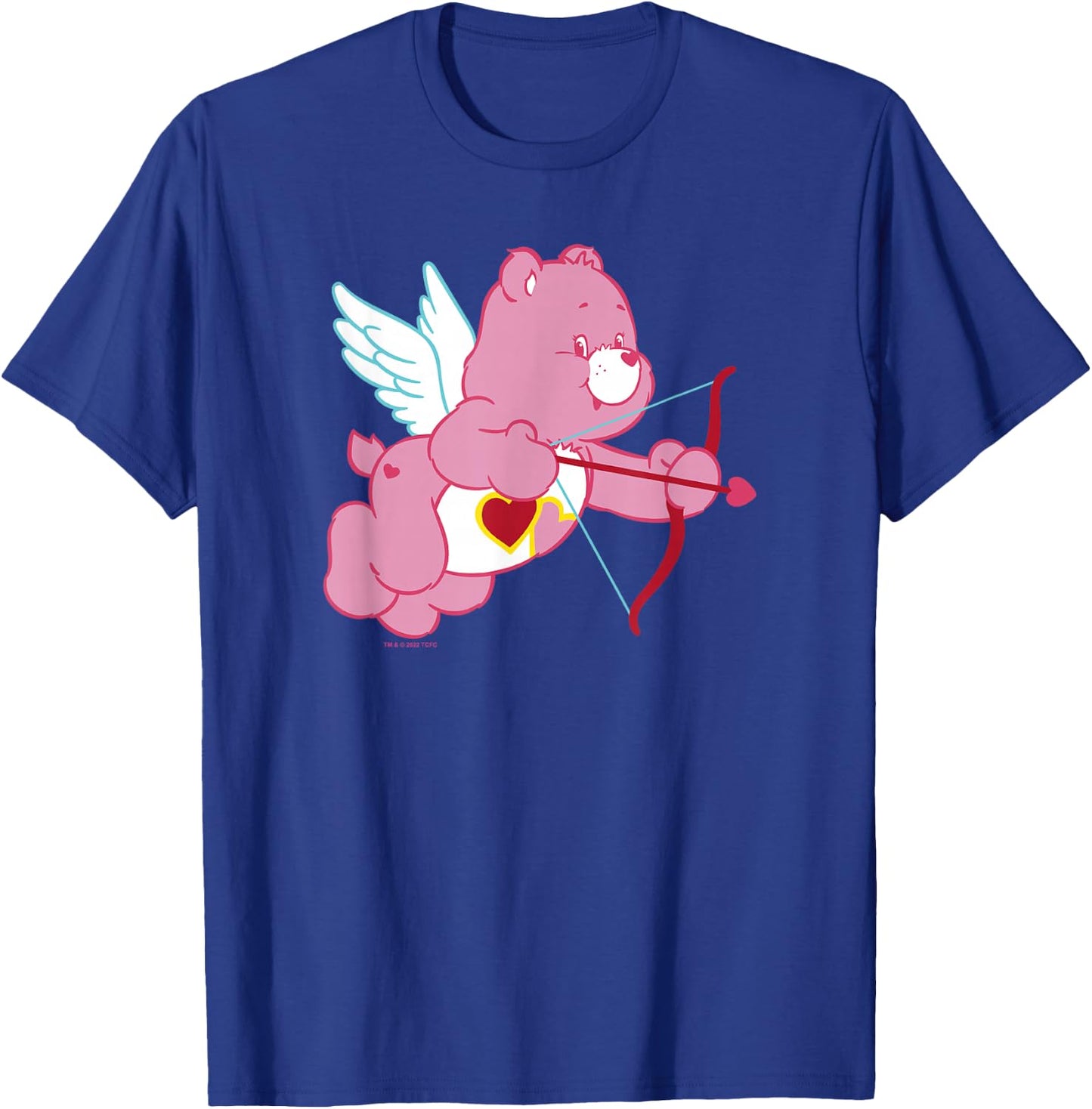 Care Bears Valentine's Day Vintage Love-a-Lot Cupid Bear , Black, S T-Shirt - T-Shirt | Royal