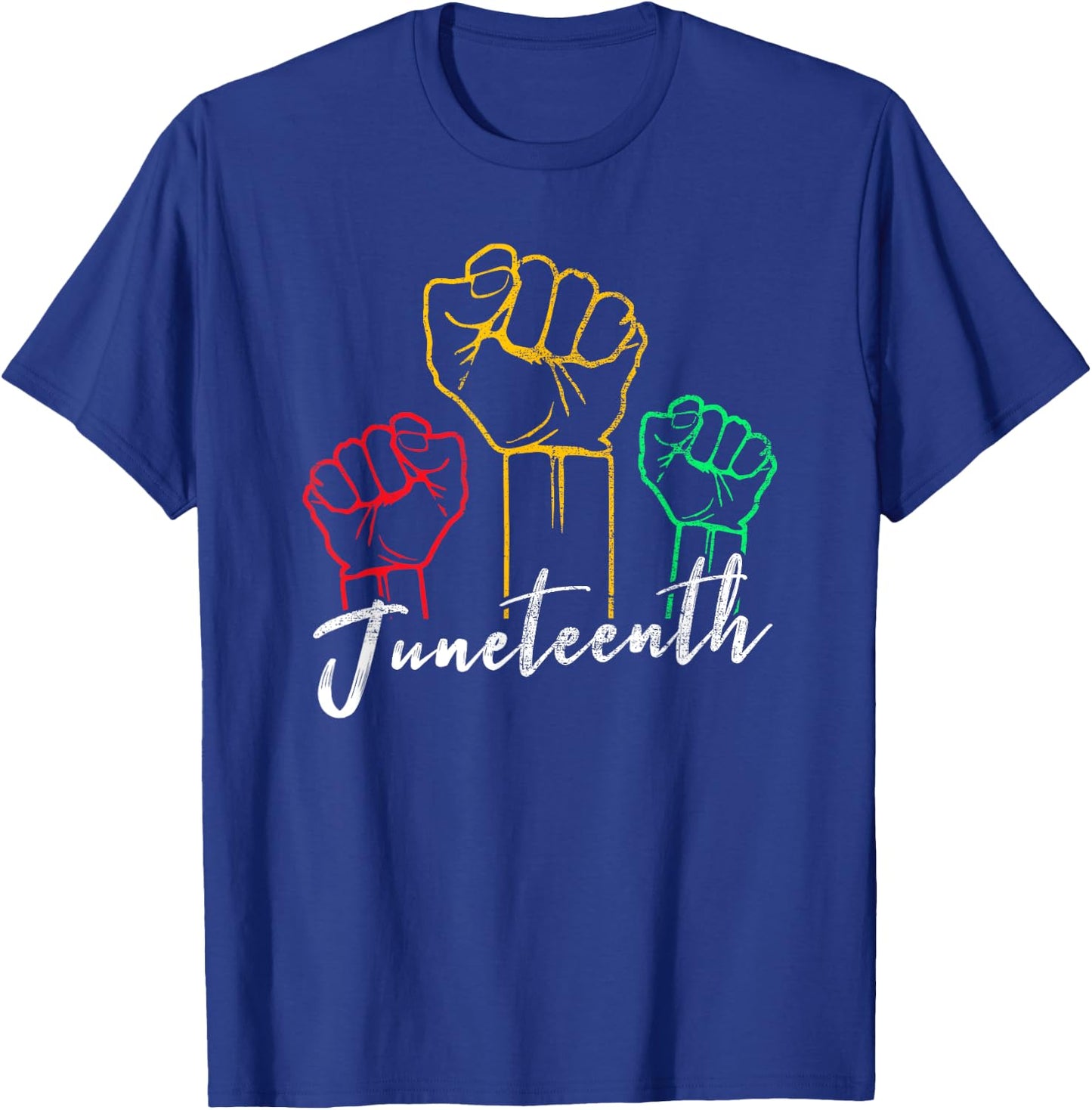 Groovy Juneteenth African American Freedom Black History T-Shirt - T-Shirt | Royal