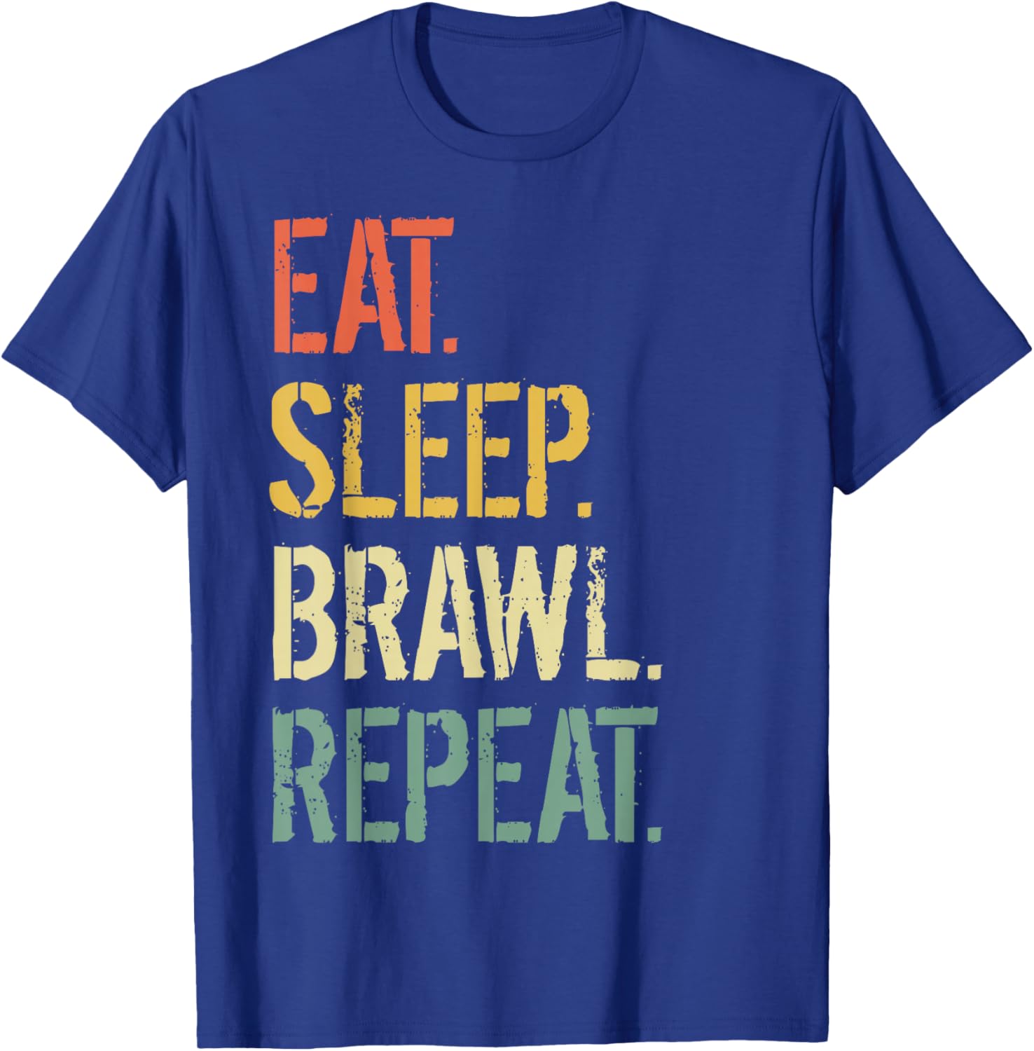 Eat Sleep Brawl Repeat Stars Funny Video Gamer Gaming , Black, S T-Shirt - T-Shirt | Royal